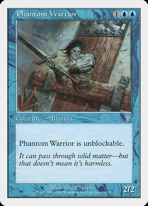 Phantom Warrior - Seventh Edition Uncommon Card