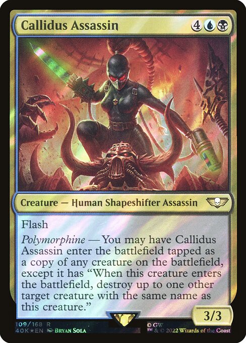 Callidus Assassin - Warhammer 40,000 Commander Rare Card