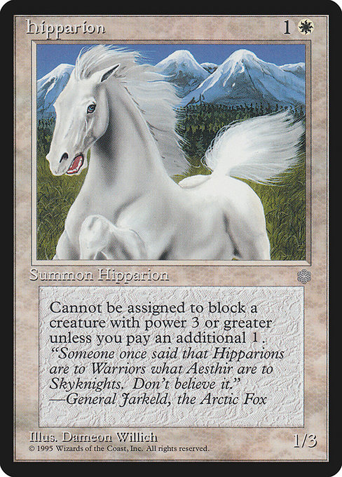 Hipparion - Ice Age Uncommon Card