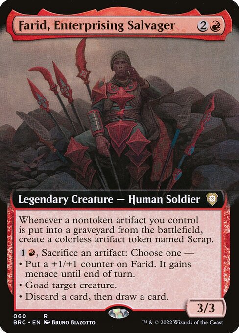 Farid, Enterprising Salvager - The Brothers' War Commander Rare Card