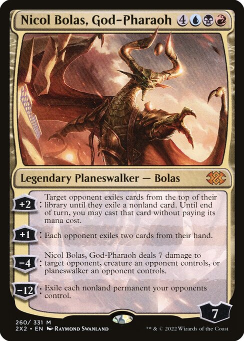 Nicol Bolas, God-Pharaoh - Double Masters 2022 Mythic Card