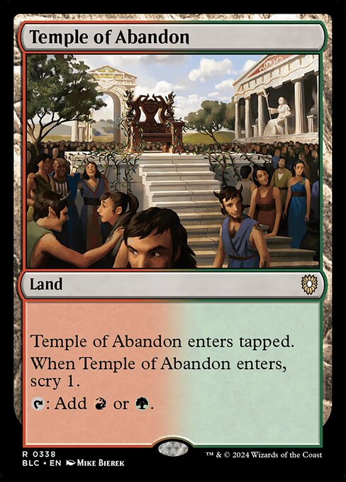 Temple of Abandon - Bloomburrow Commander Rare Card
