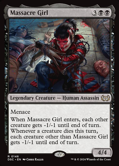 Massacre Girl - Duskmourn: House of Horror Commander Rare Card