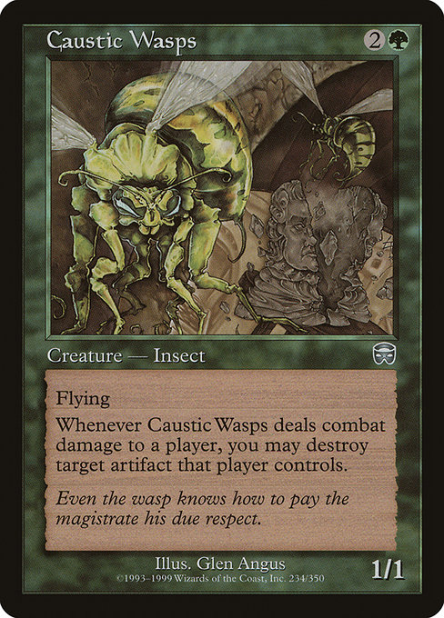 Caustic Wasps - Mercadian Masques Uncommon Card