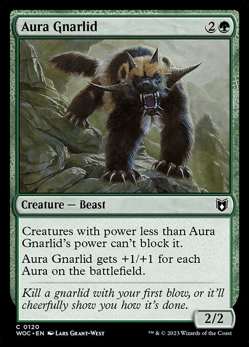Aura Gnarlid - Wilds of Eldraine Commander Common Card