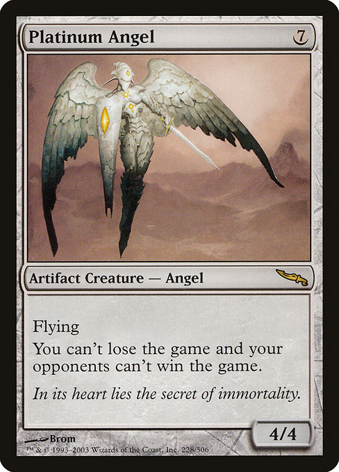 Platinum Angel - Mirrodin Rare Card