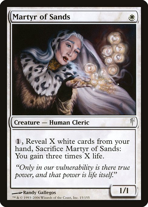 Martyr of Sands - Coldsnap Common Card