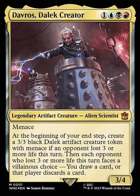Davros, Dalek Creator - Doctor Who Mythic Card