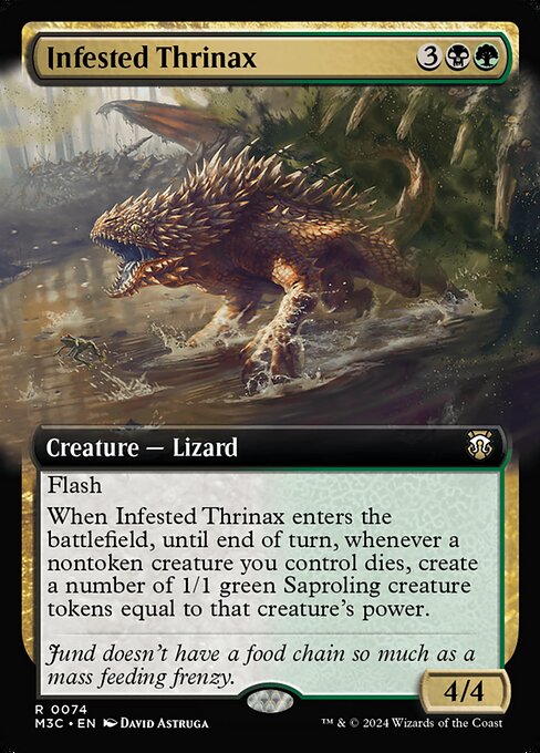 Infested Thrinax - Modern Horizons 3 Commander Rare Card