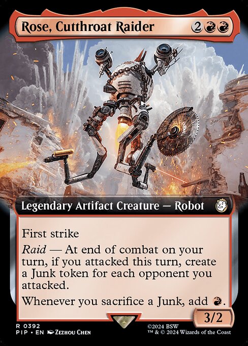 Rose, Cutthroat Raider - Fallout Rare Card