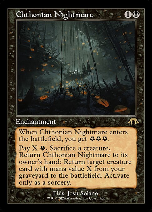 Chthonian Nightmare - Modern Horizons 3 Rare Card