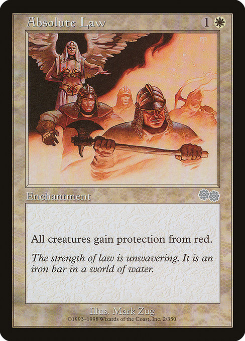 Absolute Law - Urza's Saga Uncommon Card