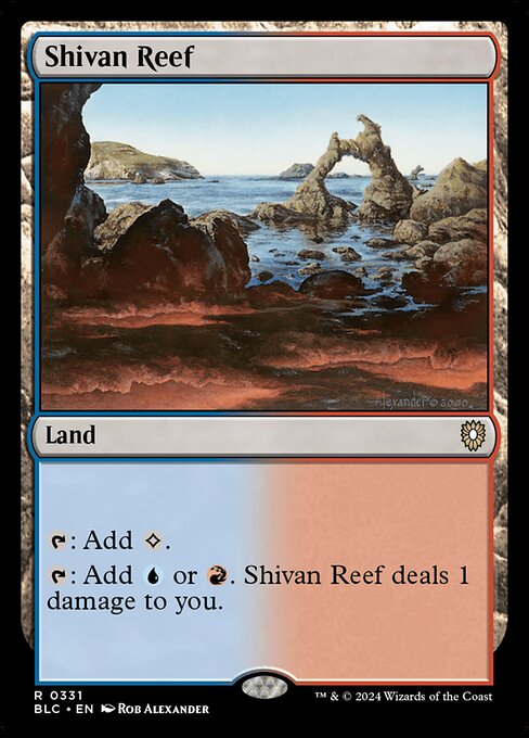 Shivan Reef - Bloomburrow Commander Rare Card