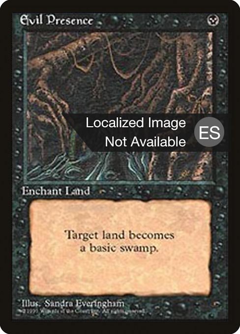Evil Presence - Fourth Edition Foreign Black Border Uncommon Card
