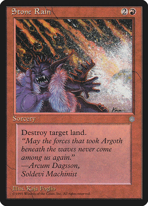 Stone Rain - Ice Age Common Card