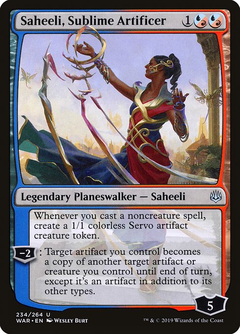 Saheeli, Sublime Artificer - War of the Spark Uncommon Card