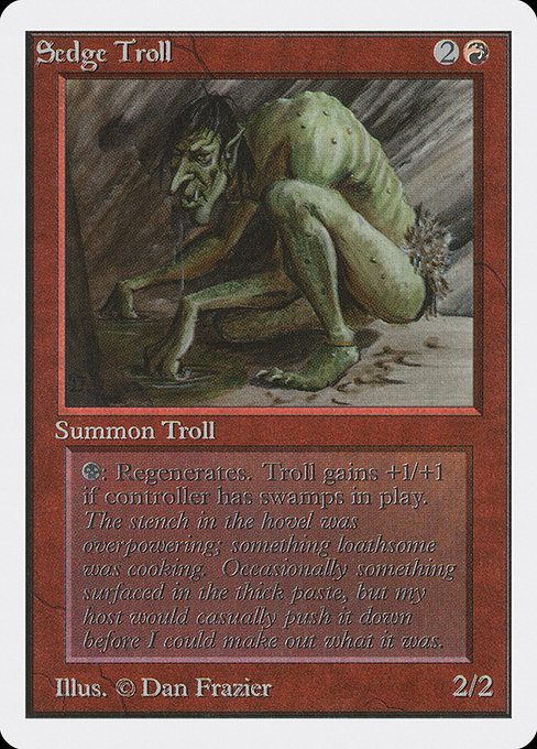 Sedge Troll - Unlimited Edition Rare Card