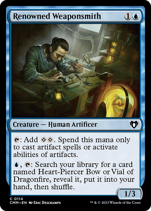 Renowned Weaponsmith - Commander Masters Common Card