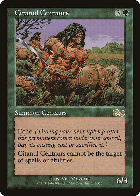 Citanul Centaurs - Urza's Saga Rare Card
