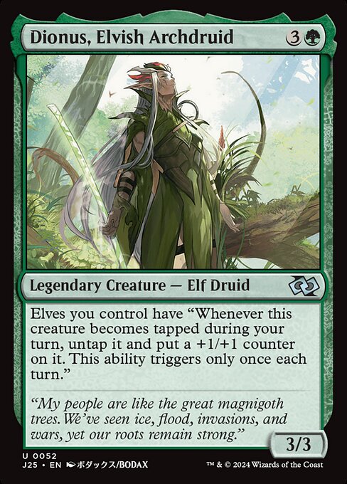 Dionus, Elvish Archdruid - Foundations Jumpstart Uncommon Card