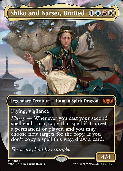 Shiko and Narset, Unified - Tarkir: Dragonstorm Commander Mythic Card