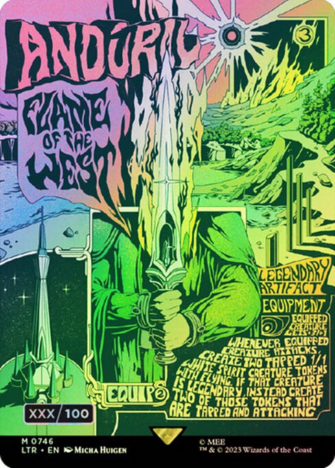 Andúril, Flame of the West - The Lord of the Rings: Tales of Middle-earth Mythic Card