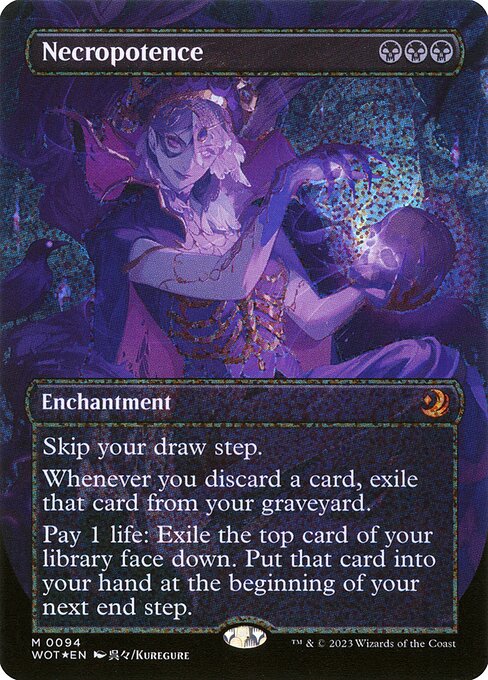 Necropotence - Wilds of Eldraine: Enchanting Tales Mythic Card