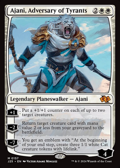 Ajani, Adversary of Tyrants - Foundations Jumpstart Mythic Card