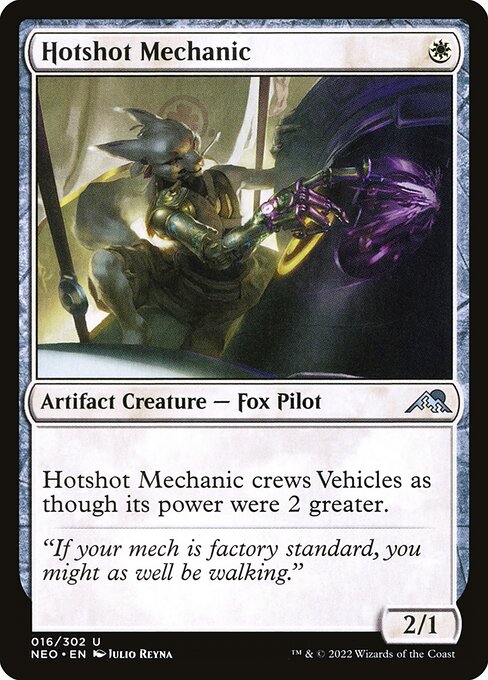 Hotshot Mechanic - Kamigawa: Neon Dynasty Uncommon Card