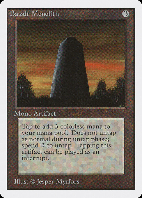 Basalt Monolith - Unlimited Edition Uncommon Card