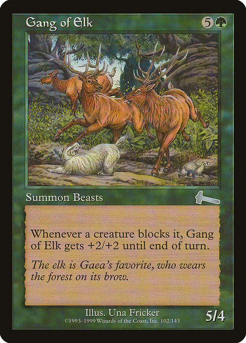 Gang of Elk - Urza's Legacy Uncommon Card