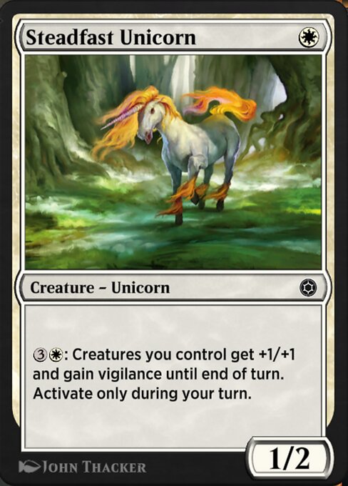 Steadfast Unicorn - Alchemy Horizons: Baldur's Gate Common Card