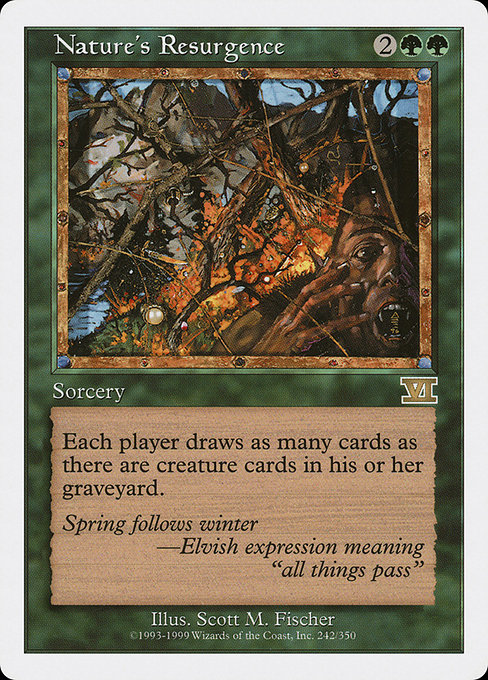 Nature's Resurgence - Classic Sixth Edition Rare Card