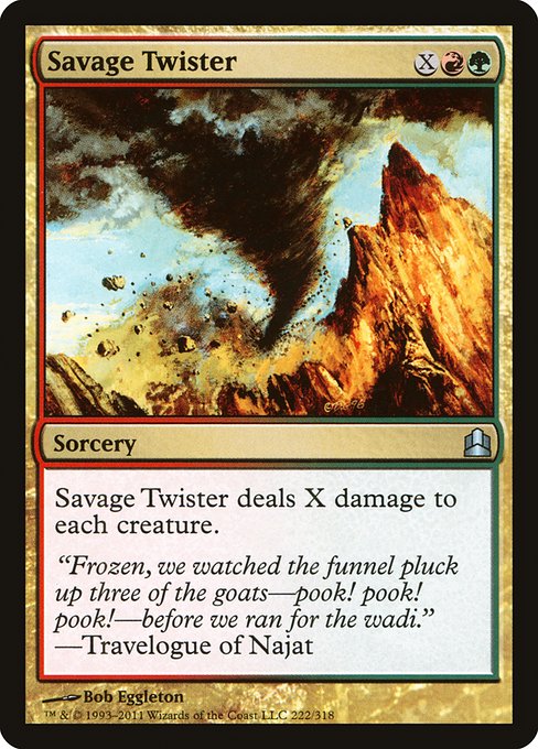 Savage Twister - Commander 2011 Uncommon Card