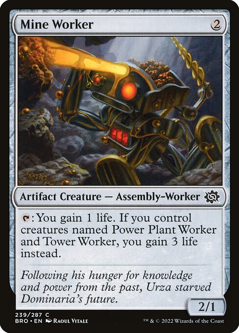 Mine Worker - The Brothers' War Common Card