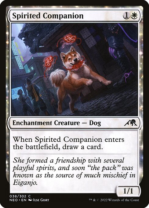 Spirited Companion - Kamigawa: Neon Dynasty Common Card