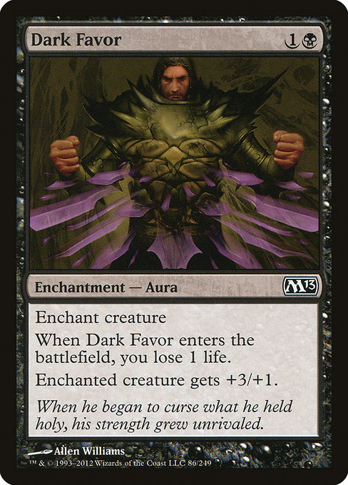 Dark Favor - Magic 2013 Common Card