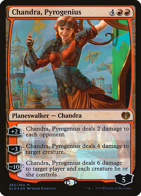 Chandra, Pyrogenius - Kaladesh Mythic Card