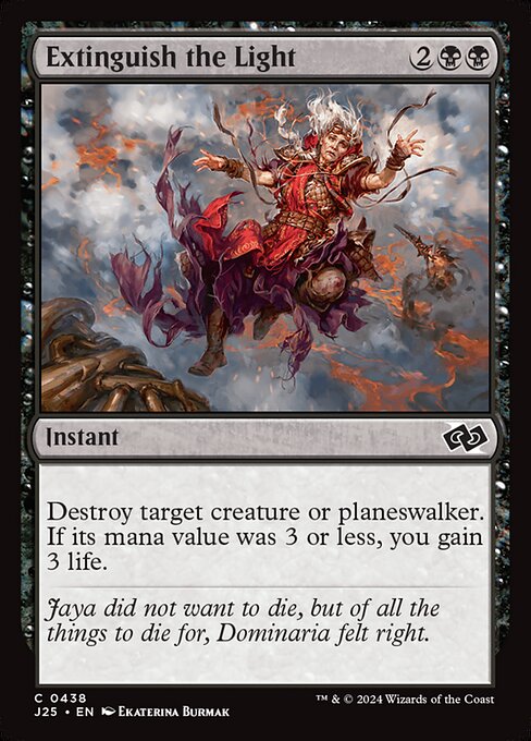 Extinguish the Light - Foundations Jumpstart Common Card