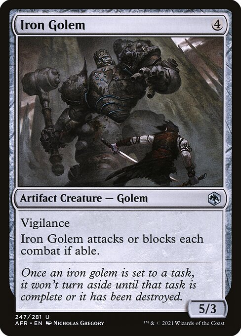 Iron Golem - Adventures in the Forgotten Realms Uncommon Card