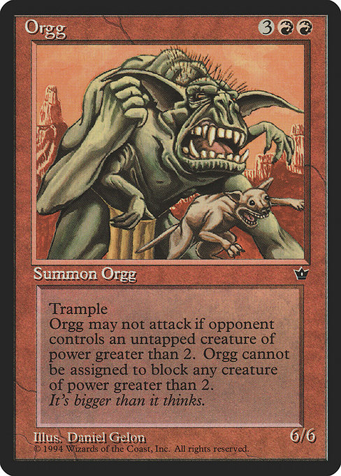 Orgg - Fallen Empires Rare Card