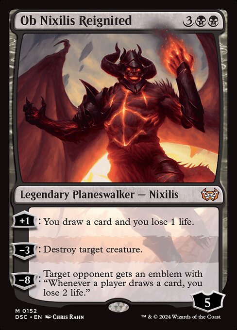 Ob Nixilis Reignited - Duskmourn: House of Horror Commander Mythic Card