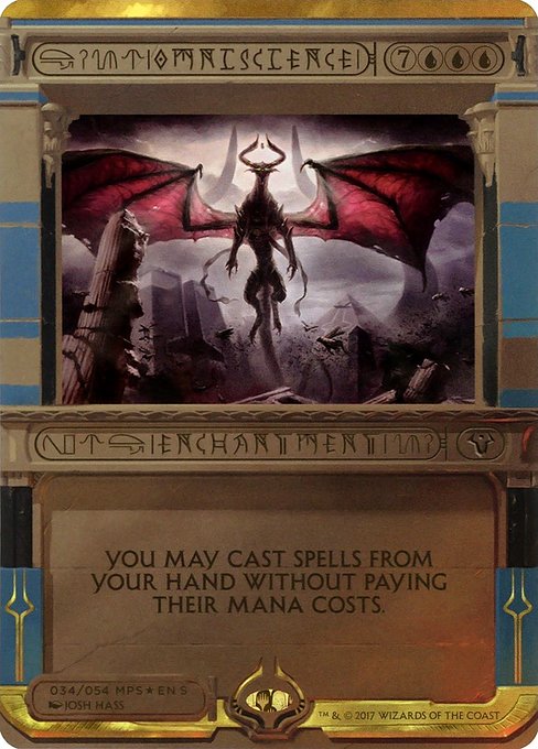 Omniscience - Amonkhet Invocations Special Card