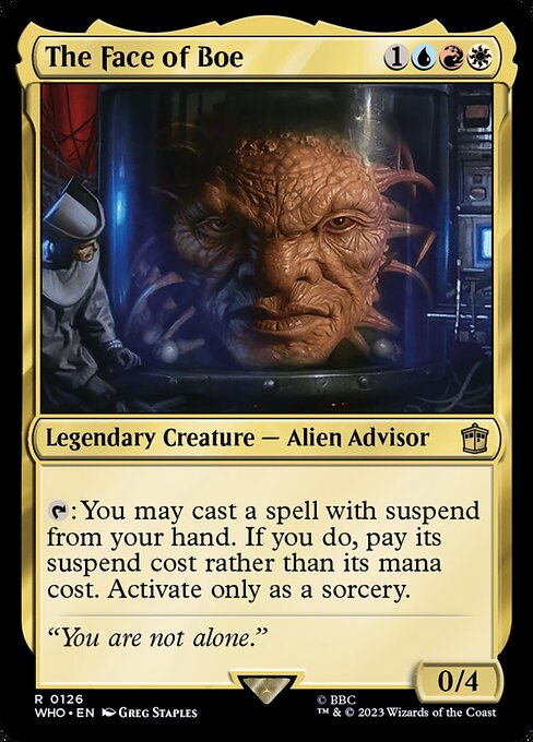 The Face of Boe - Doctor Who Rare Card