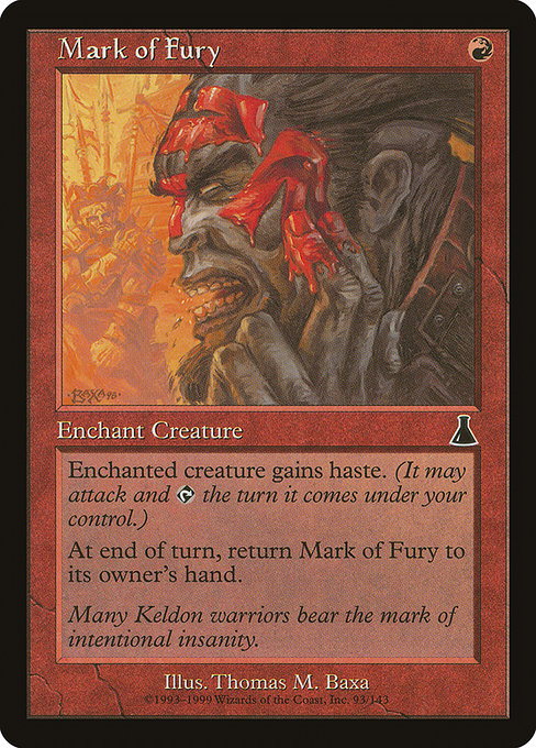Mark of Fury - Urza's Destiny Common Card