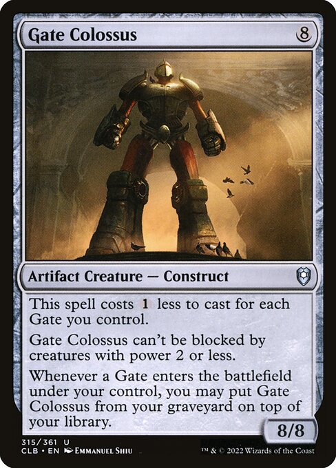 Gate Colossus - Commander Legends: Battle for Baldur's Gate Uncommon Card