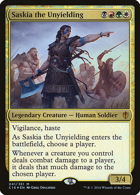 Saskia the Unyielding - Commander 2016 Mythic Card
