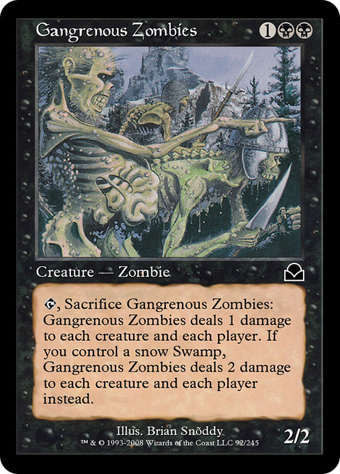 Gangrenous Zombies - Masters Edition II Common Card