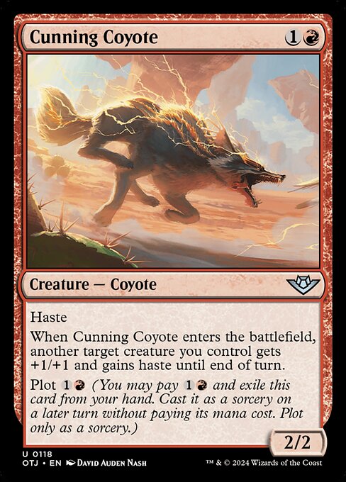 Cunning Coyote - Outlaws of Thunder Junction Uncommon Card