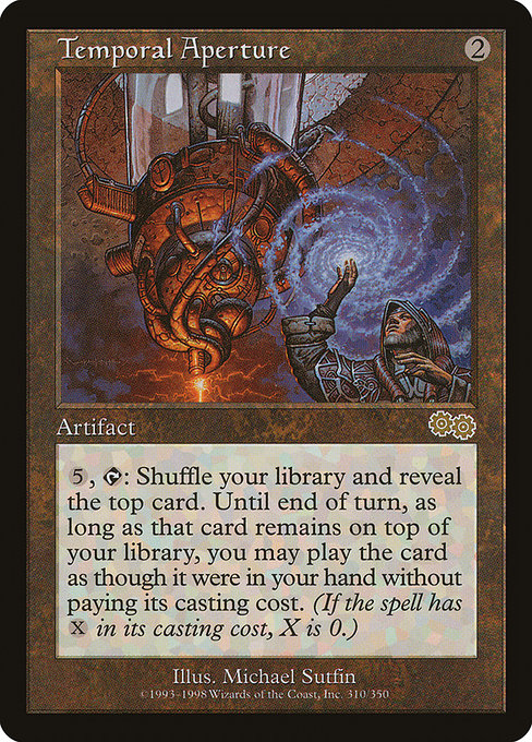 Temporal Aperture - Urza's Saga Rare Card